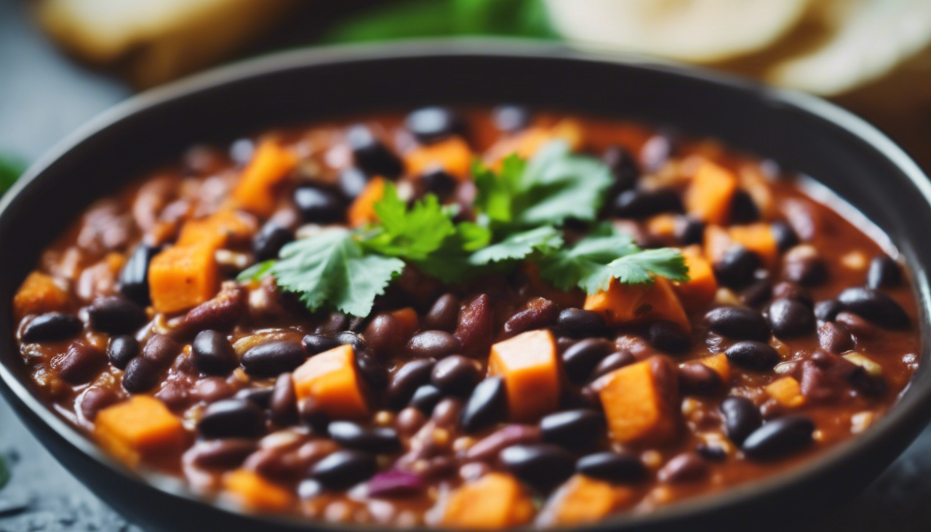 Sweet Potato and Black Bean Chili