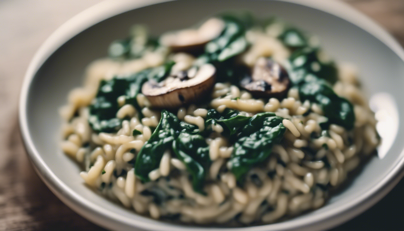 Spinach and Mushroom Risotto