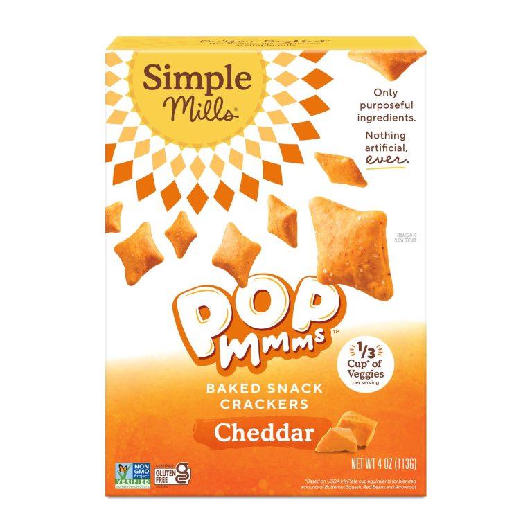 Pop Mmms Cheddar Baked Snack Crackers