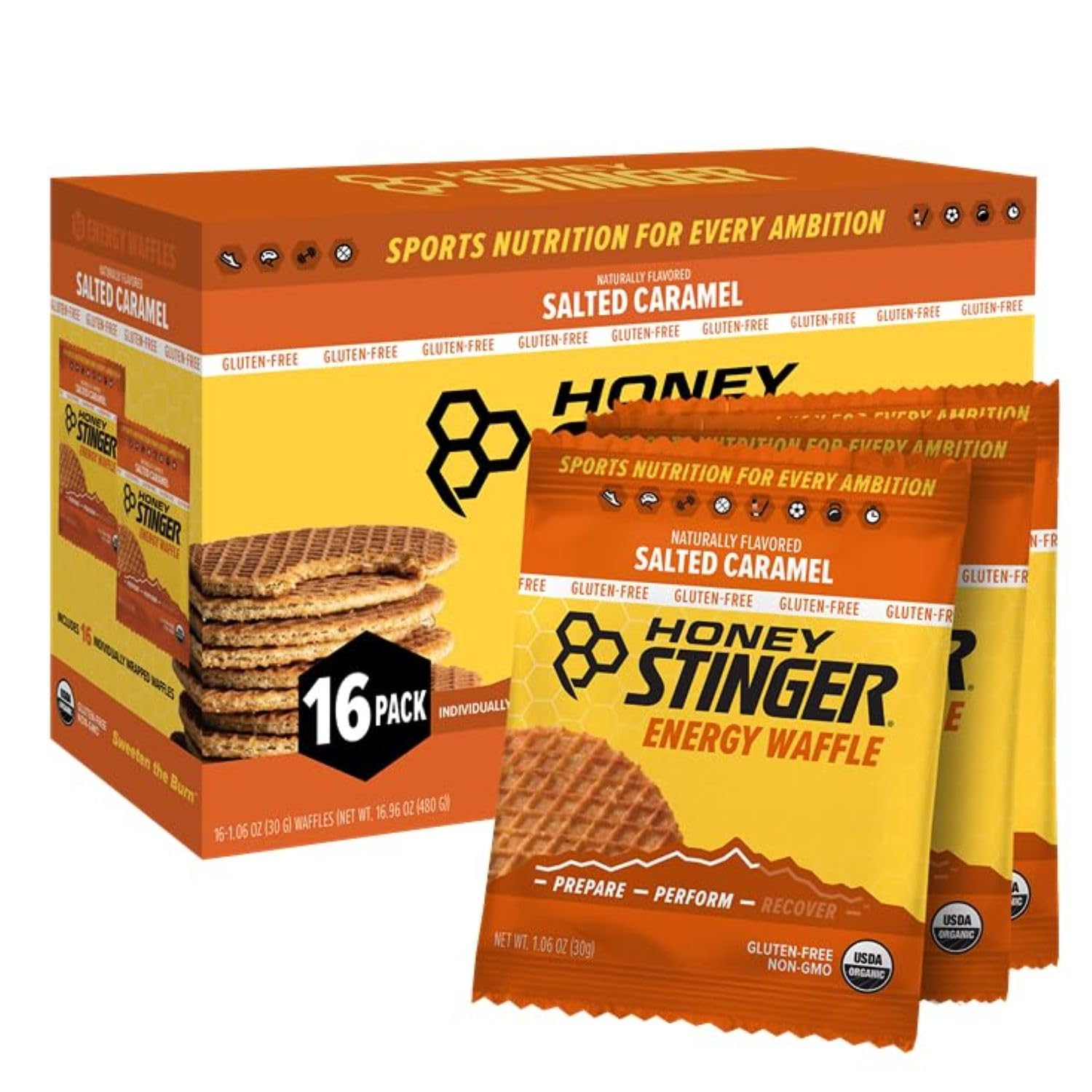 Honey Stinger Organic Salted Caramel Waffle