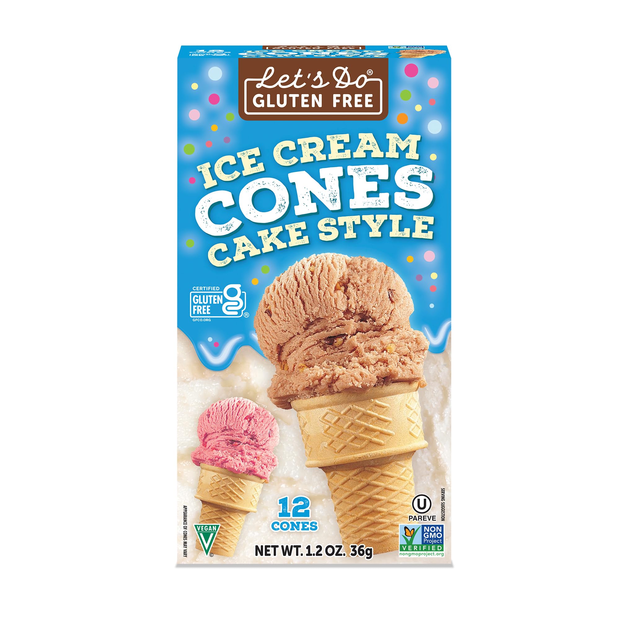 Lets Do, Cones Ice Cream Waffle Gluten Free