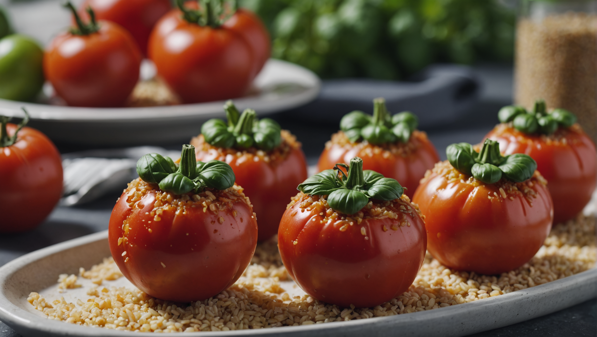 Quinoa Stuffed Tomatoes